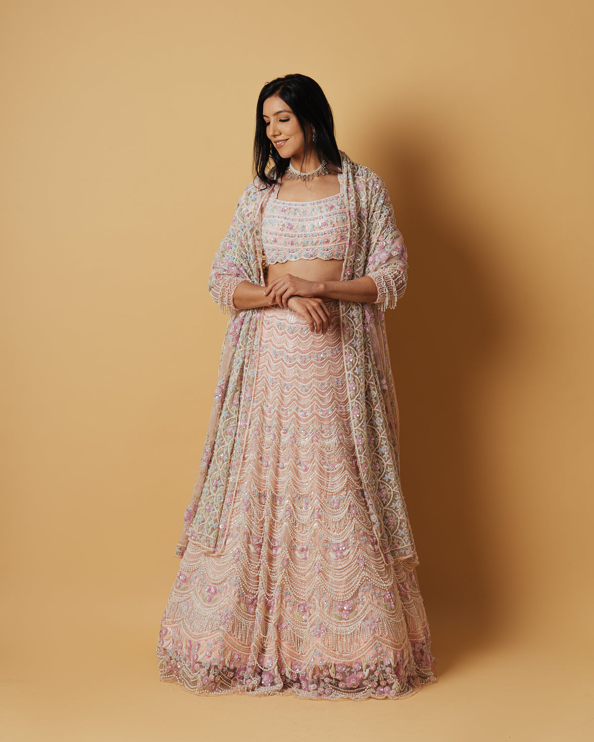 The Roselle Lehenga